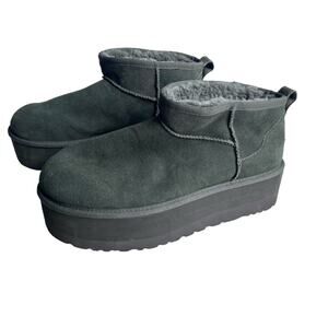 Ugg mini platform boots 11 forest night shade like new